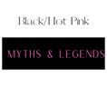 Load image into Gallery viewer, Myths & Legends Shelf Mark™ in Black & Hot Pink by FireDrake Artistry®