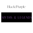 Load image into Gallery viewer, Myths & Legends Shelf Mark™ in Black & Purple by FireDrake Artistry®