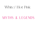 Load image into Gallery viewer, Myths & Legends Shelf Mark™ in White & Hot Pink by FireDrake Artistry®