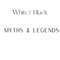 Load image into Gallery viewer, Myths & Legends Shelf Mark™ in White & Black by FireDrake Artistry®