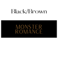 Load image into Gallery viewer, Vertical Black & Brown Monster Romance Shelf Mark™ by FireDrake Artistry®