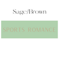 Load image into Gallery viewer, Vertical Sage & Brown Sports Romance Shelf Mark™ by FireDrake Artistry®