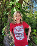 Load image into Gallery viewer, Cliterature is Literature Dark Bookstack Unisex t-shirt for FireDrake Artistry Photo by @@kcbooklover