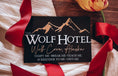 Load image into Gallery viewer, Wolf Hotel Sign - Officially Licensed K.A. Tucker Collection - FireDrake Artistry®