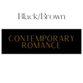 Load image into Gallery viewer, Contemporary Romance Shelf Mark™ in Black & Brown by FireDrake Artistry®