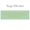 Load image into Gallery viewer, Contemporary Romance Shelf Mark™ in Sage/Brown by FireDrake Artistry®