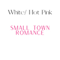 Load image into Gallery viewer, Vertical White & Hot Pink Small Town Romance Shelf Mark™ by FireDrake Artistry®