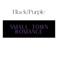 Load image into Gallery viewer, Vertical Black & Purple Small Town Romance Shelf Mark™ by FireDrake Artistry®