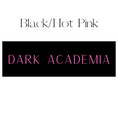 Load image into Gallery viewer, Dark Academia Shelf Mark™ in Black & Hot Pink by FireDrake Artistry®