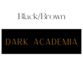 Load image into Gallery viewer, Vertical Black & Brown Dark Academia Shelf Mark™ by FireDrake Artistry®