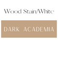 Load image into Gallery viewer, Dark Academia Shelf Mark™ in Wood Stain & White by FireDrake Artistry®
