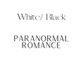 Load image into Gallery viewer, Paranormal Romance Shelf Mark™ in White & Black. Color example graphic stating the colors and the text.