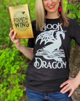 Load image into Gallery viewer, Book Dragon Unisex t-shirt for FireDrake Artistry