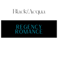 Load image into Gallery viewer, Regency Romance Shelf Mark™ in Black/Aqua by FireDrake Artistry®