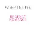 Load image into Gallery viewer, Regency Romance Shelf Mark™ in White/Hot Pink by FireDrake Artistry®