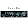 Load image into Gallery viewer, Contemporary Romance Shelf Mark™ in black & blue by FireDrake Artistry®