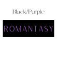 Load image into Gallery viewer, Vertical Black & Purple Romantasy Shelf Mark™ by FireDrake Artistry®