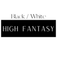 Load image into Gallery viewer, Vertical Black & White High Fantasy Shelf Mark™ by FireDrake Artistry®