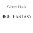 Load image into Gallery viewer, High Fantasy Shelf Mark™ in White & Black by FireDrake Artistry®