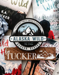 Load image into Gallery viewer, Officially Licensed K.A. Tucker "Alaska Wild Round Sign" created by FireDrake Artistry®