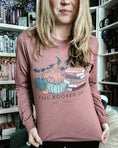 Load image into Gallery viewer, Fall Booked Up Unisex Long Sleeve Tee - Multicolor Books for FireDrake Artistry Photo by @themommabookclub