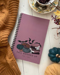 Load image into Gallery viewer, Fall Booked Up Spiral notebook for FireDrake Artistry Photo by @themommabookclub