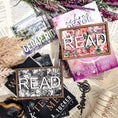 Load image into Gallery viewer, Read Shelf Sign in Floral and Dark by FireDrake Artistry®