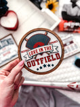 Load image into Gallery viewer, Love in the Outfield Shelf Sign