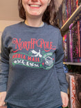 Load image into Gallery viewer, Santa Dragon Crewneck Dark Grey - FireDrake Artistry