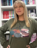 Load image into Gallery viewer, Fall Booked Up Unisex Long Sleeve Tee - Multicolor Books for FireDrake Artistry