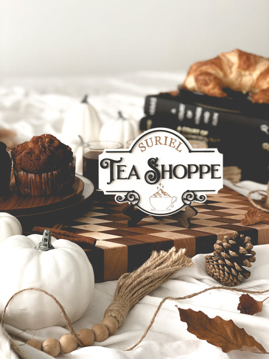 The Suriel Tea Shoppe Sign - FireDrake Artistry™