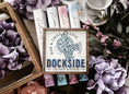 Load image into Gallery viewer, wooden sign with compass and anchor design. Dockside Bar and Grill logo on the sign.