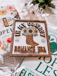 Load image into Gallery viewer, Cowboy Romance Shelf Sign by FireDrake Artistry®