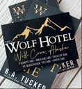 Load image into Gallery viewer, Wolf Hotel Sign - Officially Licensed K.A. Tucker Collection - FireDrake Artistry®