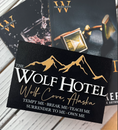 Load image into Gallery viewer, Wolf Hotel Sign - Officially Licensed K.A. Tucker Collection - FireDrake Artistry®