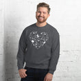 Load image into Gallery viewer, Ghosts and Books Unisex Sweatshirt - White Design