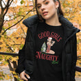 Load image into Gallery viewer, Good Girl Naughty List Unisex Long Sleeve Tee