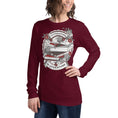 Load image into Gallery viewer, Cliterature is Literature Dark Bookstack Unisex Long Sleeve Tee for FireDrake Artistry