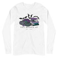 Load image into Gallery viewer, Fall Booked Up Unisex Long Sleeve Tee - Purple Books for FireDrake Artistry