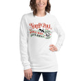 Load image into Gallery viewer, Santa Book Dragon Unisex Long Sleeve Tee - Black Design