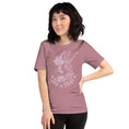 Load image into Gallery viewer, Lost in Faerie Unisex t-shirt - Dusty Rose with Light Design