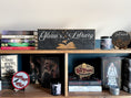Load image into Gallery viewer, Romance Inspired Library Sign *Personalized* by Fire Drake Artistry®