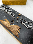 Load image into Gallery viewer, Romance Inspired Library Sign *Personalized* by Fire Drake Artistry®
