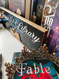 Load image into Gallery viewer, Fantasy Inspired Library Sign *Personalized* - firedrakeartistry