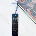 Load image into Gallery viewer, Illyrian Batboy Bookmark- Glitter Ribbon *THICK Bookmarks* - firedrakeartistry