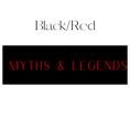 Load image into Gallery viewer, Myths & Legends Shelf Mark™ in Black & Red by FireDrake Artistry™
