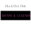 Load image into Gallery viewer, Myths & Legends Shelf Mark™ in Black & Hot Pink by FireDrake Artistry™
