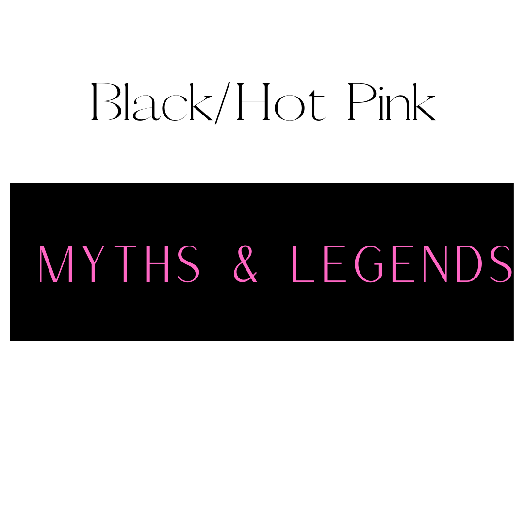 Myths & Legends Shelf Mark™ in Black & Hot Pink by FireDrake Artistry™