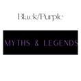 Load image into Gallery viewer, Myths & Legends Shelf Mark™ in Black & Purple by FireDrake Artistry™
