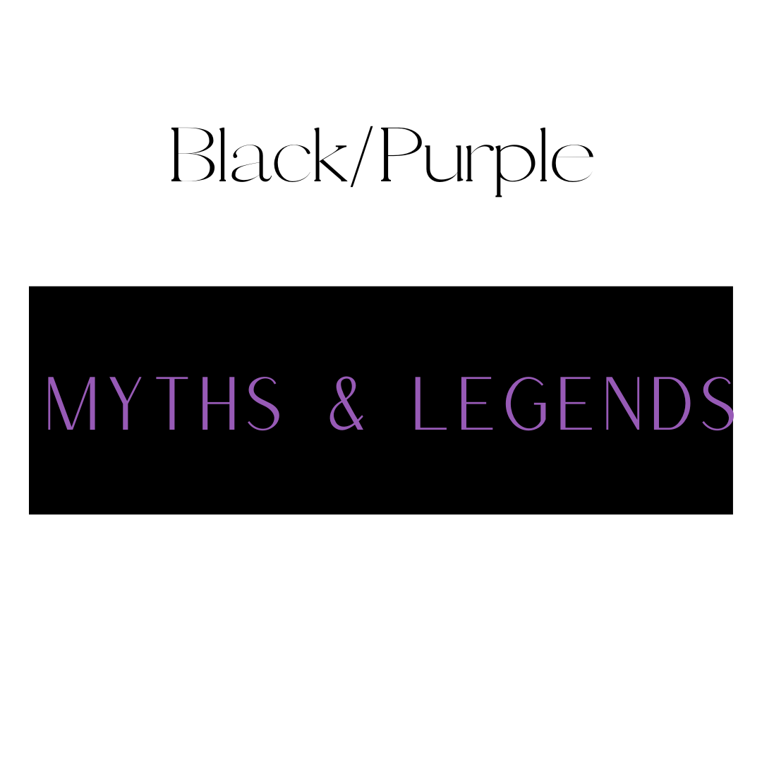 Myths & Legends Shelf Mark™ in Black & Purple by FireDrake Artistry™